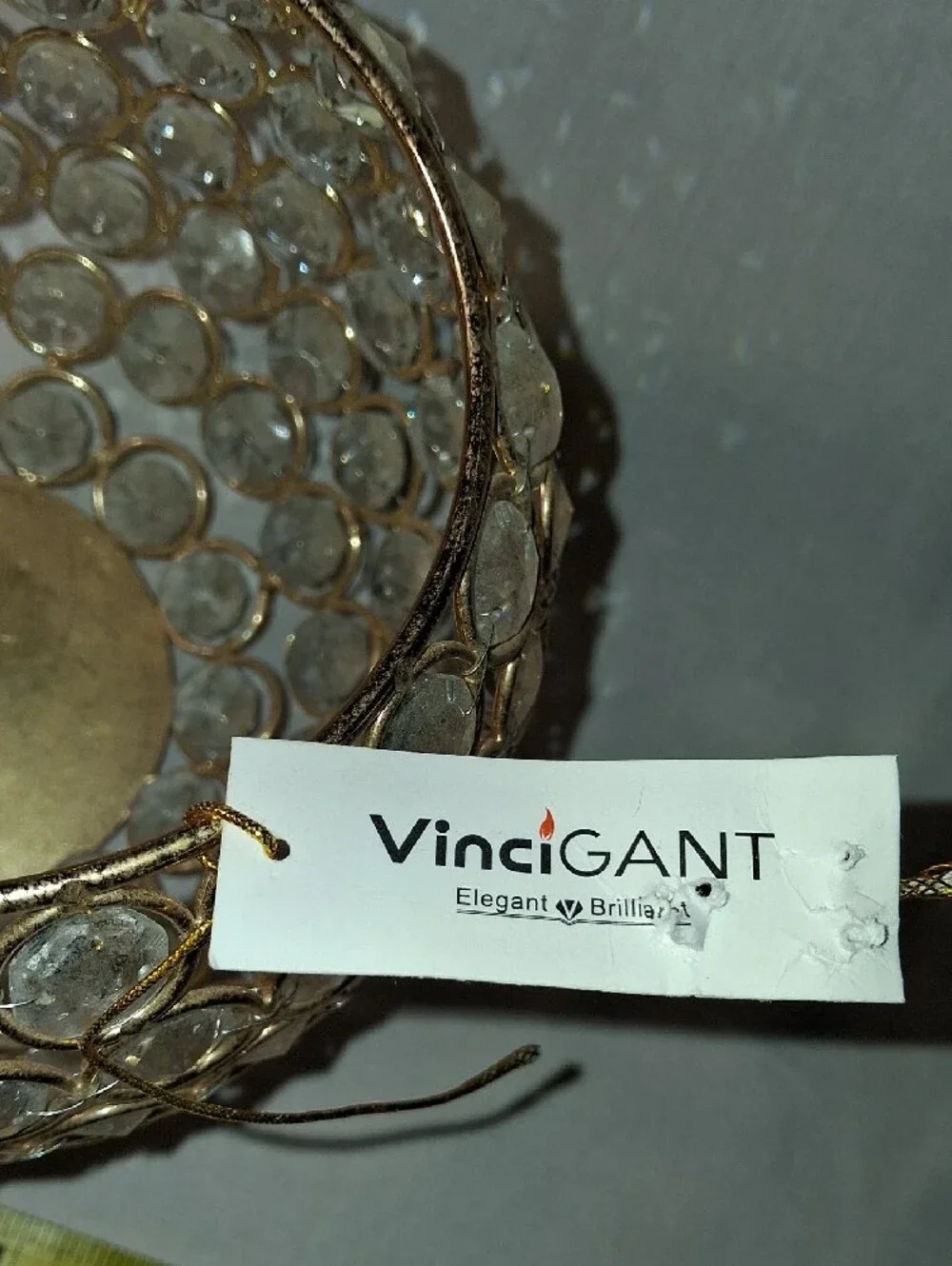Vincigant Crystal Cande Holders Set of 3 pre owned